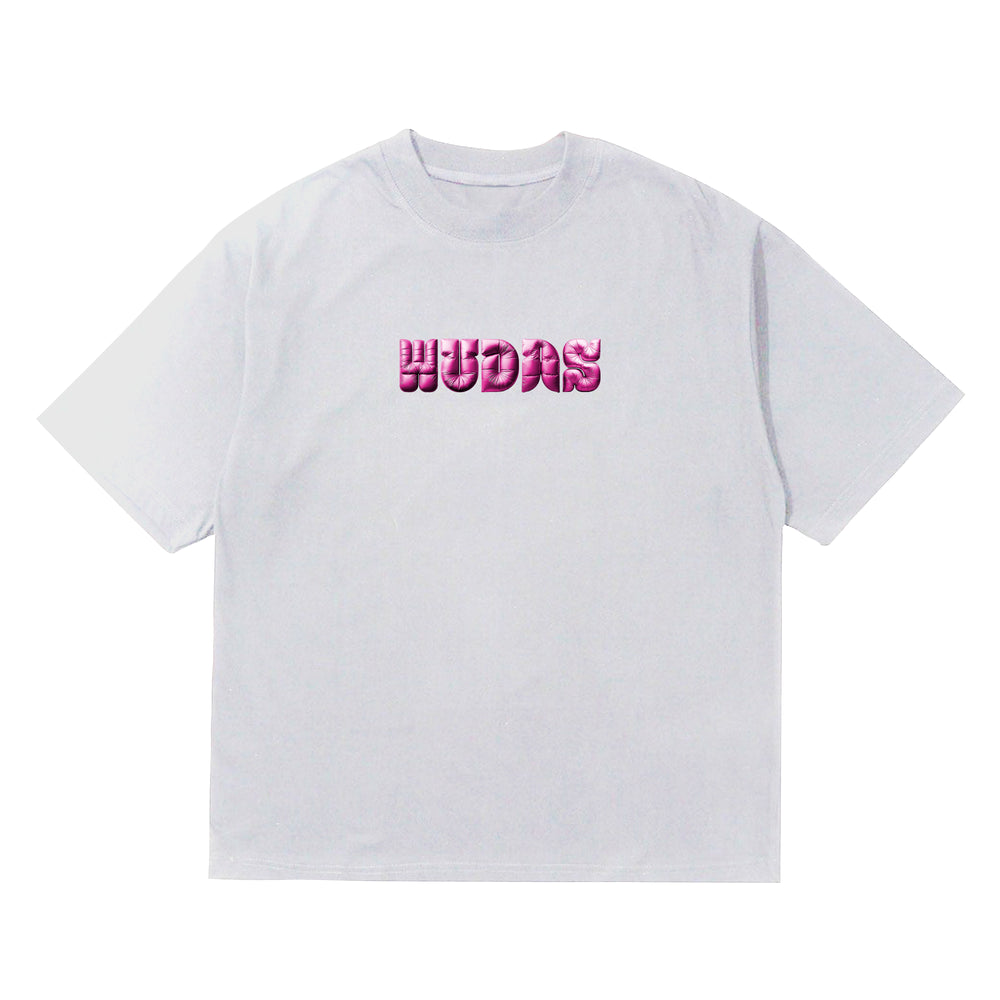 Wudas Pink Puffer Logo T-shirt
