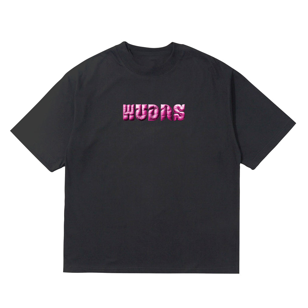 Wudas Pink Puffer Logo T-shirt