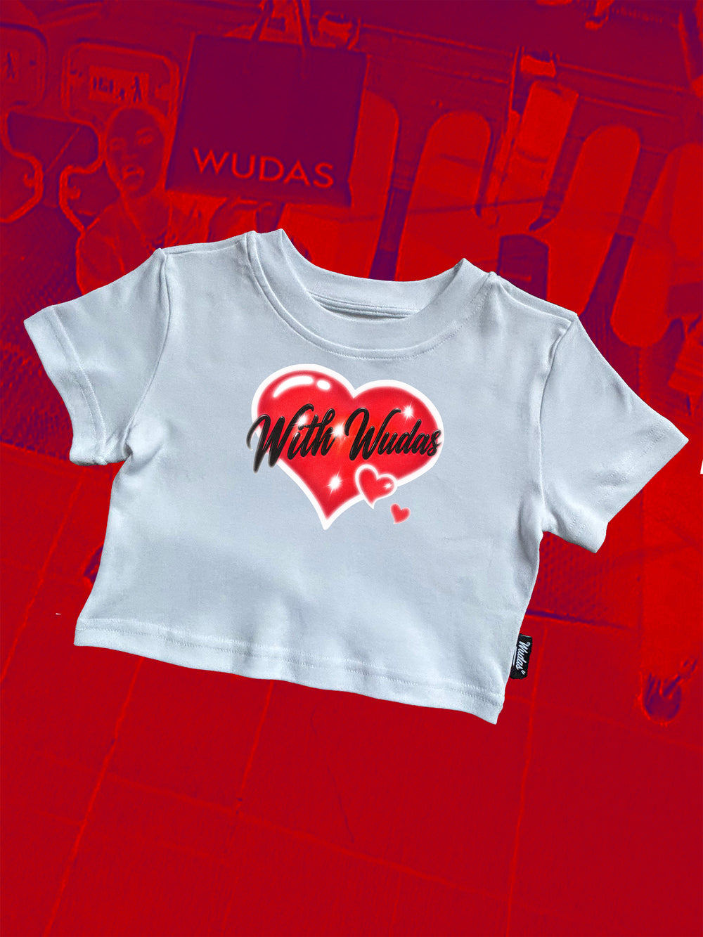 With Wudas Heart Crop Top