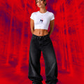 Wudas Chair Graphic Crop Top