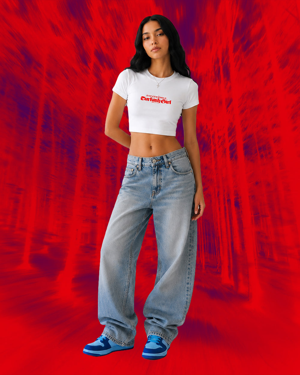 Wudas Everyone Loves A Turkish Girl Crop Top
