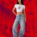 Wudas I Hope You Die Crop Top
