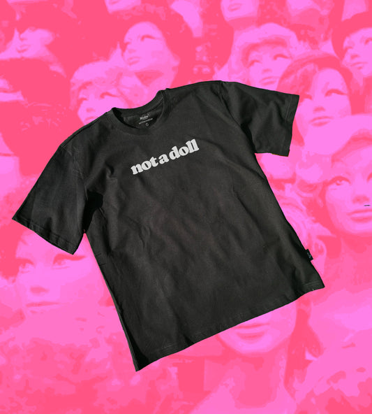 Wudas Not a Doll Text T-shirt